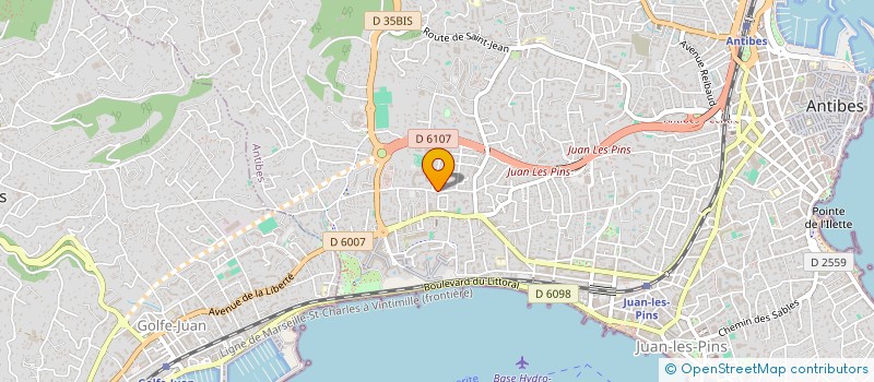 localisation de l'entreprise MONSIEUR GILLES BERNARD-FAUCON  ANTIBES