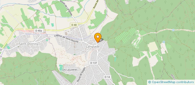 localisation de l'entreprise MONSIEUR GILLES BERNE  LANGLADE