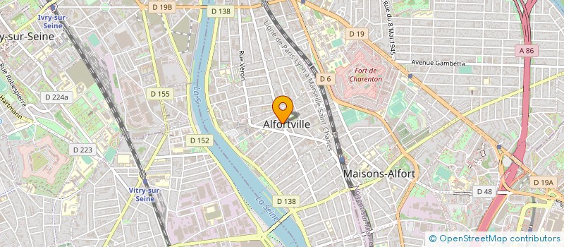 localisation de l'entreprise MONSIEUR GILLES BERNIGOLLE à ALFORTVILLE