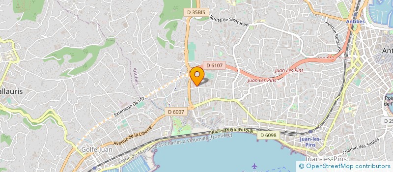 localisation de l'entreprise MONSIEUR GILLES BEROUD  ANTIBES