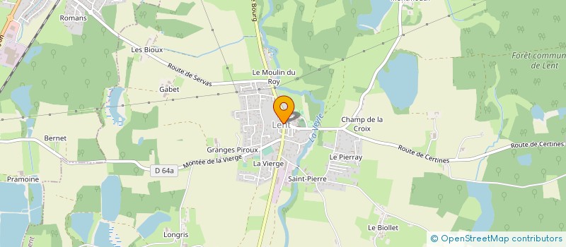 localisation de l'entreprise MONSIEUR GILLES BEROUJON à LENT