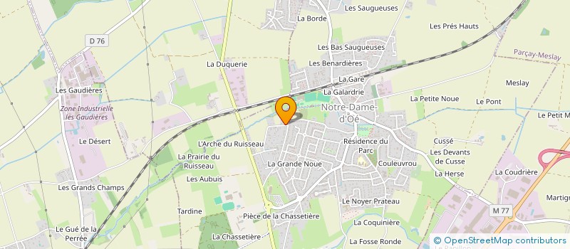 localisation de l'entreprise MONSIEUR GILLES BERTA  NOTRE-DAME-D'OE