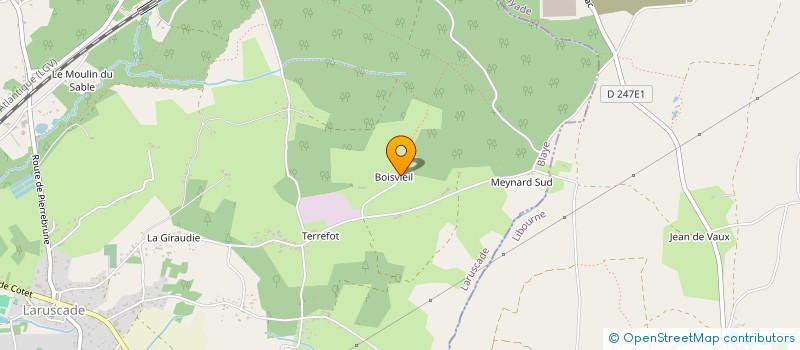 localisation de l'entreprise MONSIEUR GILLES BERTET  LARUSCADE