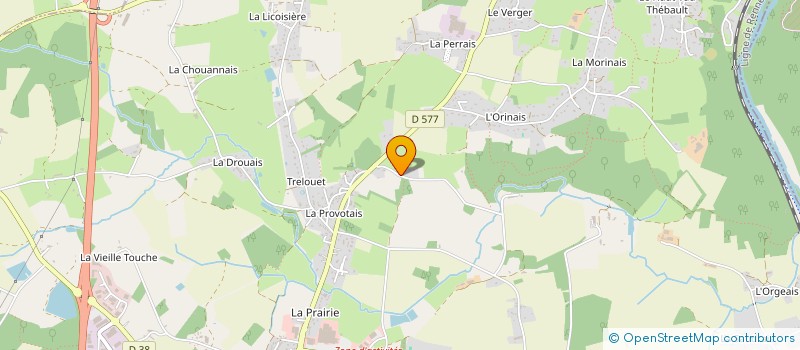 localisation de l'entreprise MONSIEUR GILLES BERTHEAUX  GUICHEN