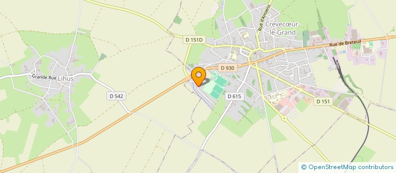 localisation de l'entreprise MONSIEUR GILLES BERTHIER  CREVECUR-LE-GRAND