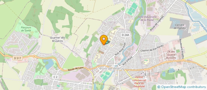 localisation de l'entreprise MONSIEUR GILLES BERTRAND  PONT-DE-CHERUY