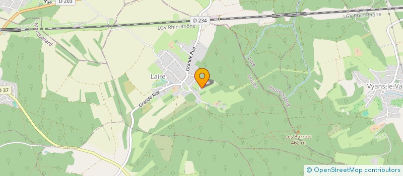 localisation de l'entreprise MONSIEUR GILLES BERTRAND  LAIRE