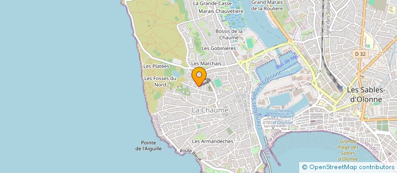 localisation de l'entreprise MONSIEUR GILLES BESSEAU à LES SABLES D'OLONNE