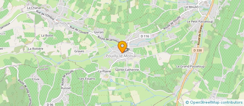 localisation de l'entreprise MONSIEUR GILLES BIDAUT à PORTE-DES-PIERRES-DOREES