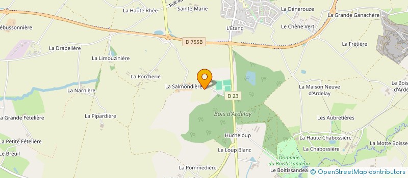 localisation de l'entreprise MONSIEUR GILLES BIDET à LES HERBIERS