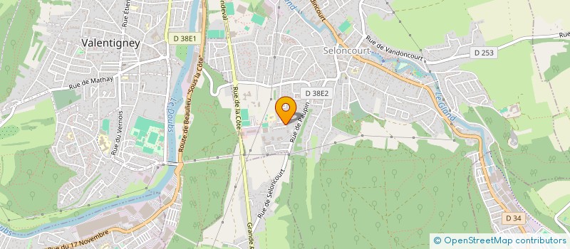 localisation de l'entreprise MONSIEUR GILLES BIETRY  SELONCOURT