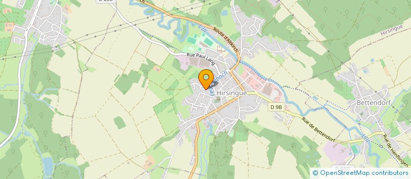 localisation de l'entreprise MONSIEUR GILLES BISEL  HIRSINGUE