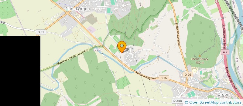 localisation de l'entreprise MONSIEUR GILLES BLANC  ORGON