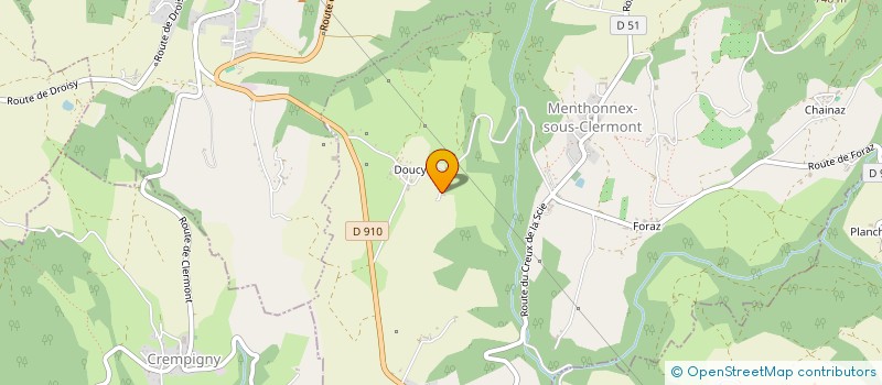 localisation de l'entreprise MONSIEUR GILLES BLANC  MENTHONNEX-SOUS-CLERMONT