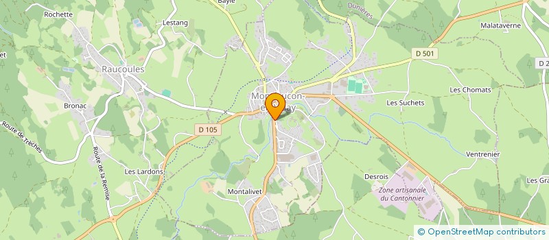 localisation de l'entreprise MONSIEUR GILLES BLANCHARD à MONTFAUCON-EN-VELAY
