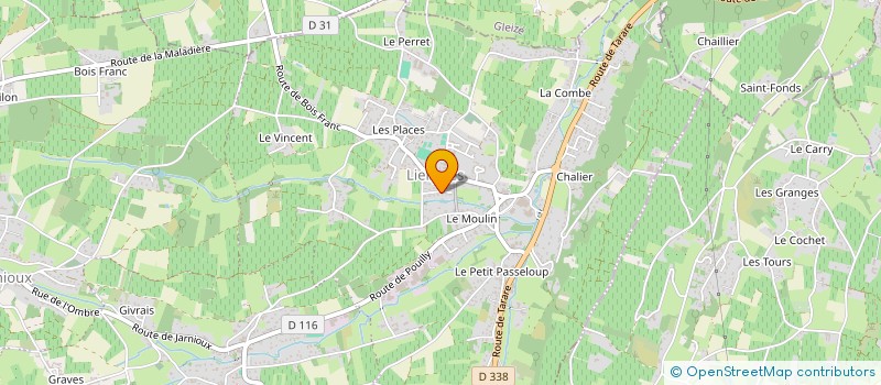 localisation de l'entreprise MONSIEUR GILLES BLANCHARD  PORTE DES PIERRES DOREES