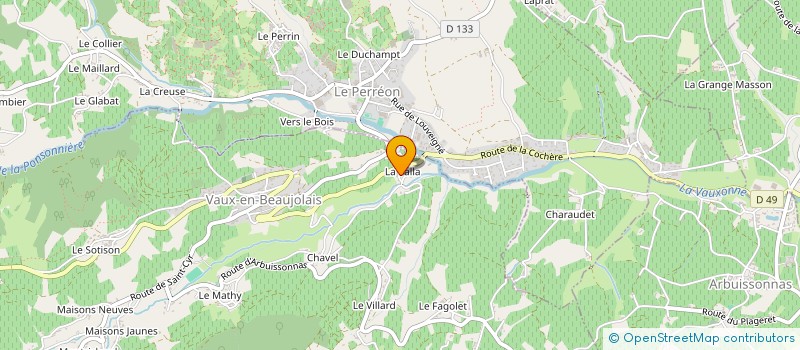 localisation de l'entreprise MONSIEUR GILLES BLEIN  VAUX-EN-BEAUJOLAIS