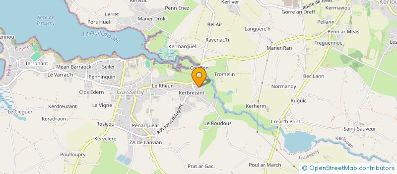 localisation de l'entreprise MONSIEUR GILLES BLONDET  GUISSENY