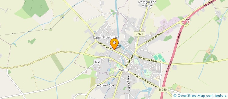 localisation de l'entreprise MONSIEUR GILLES BODARO à VATAN