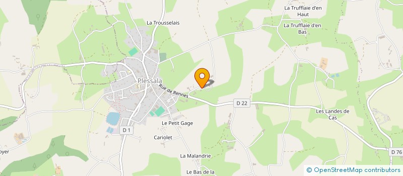 localisation de l'entreprise MONSIEUR GILLES BOENNEC à PLOUGUENAST-LANGAST