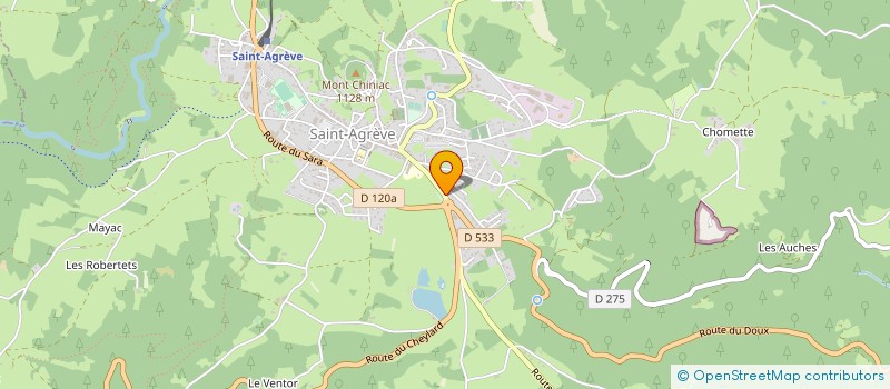 localisation de l'entreprise MONSIEUR GILLES BOIS  SAINT-AGREVE