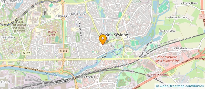 localisation de l'entreprise MONSIEUR GILLES BOIVIN  CESSON-SEVIGNE