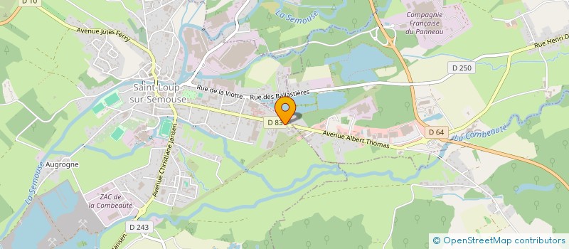 localisation de l'entreprise MONSIEUR GILLES BOLMONT  SAINT-LOUP-SUR-SEMOUSE