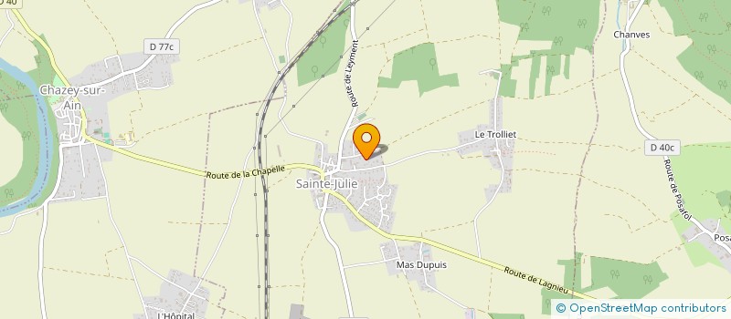 localisation de l'entreprise MONSIEUR GILLES BON  SAINTE-JULIE