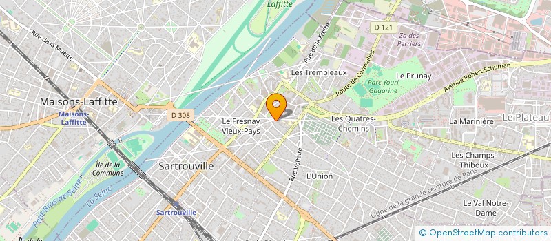 localisation de l'entreprise MONSIEUR GILLES BONIFACE  SARTROUVILLE