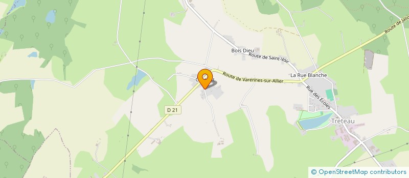 localisation de l'entreprise MONSIEUR GILLES BONIN  TRETEAU