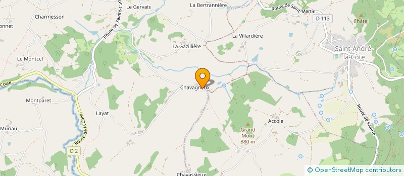 localisation de l'entreprise MONSIEUR GILLES BONNARD  SAINT-MARTIN-EN-HAUT