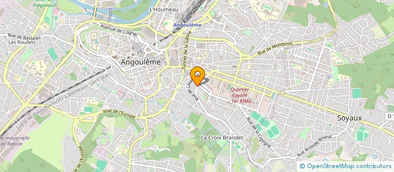 localisation de l'entreprise MONSIEUR GILLES BONNEAU à ANGOULEME