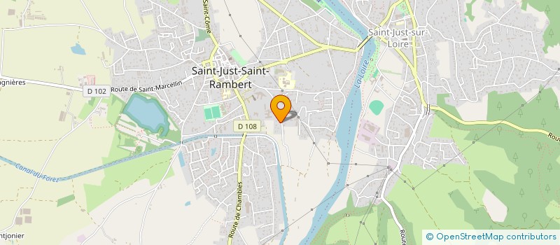 localisation de l'entreprise MONSIEUR GILLES BONNEFOY à SAINT-JUST-SAINT-RAMBERT