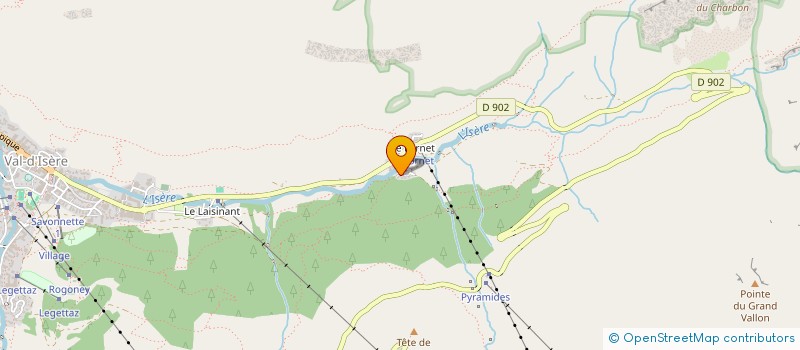 localisation de l'entreprise MONSIEUR GILLES BONNEVIE  VAL-D ISERE