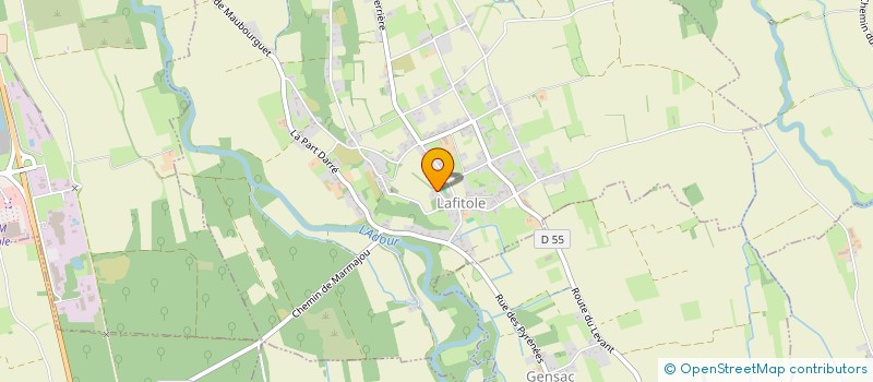 localisation de l'entreprise MONSIEUR GILLES BORDE  LAFITOLE