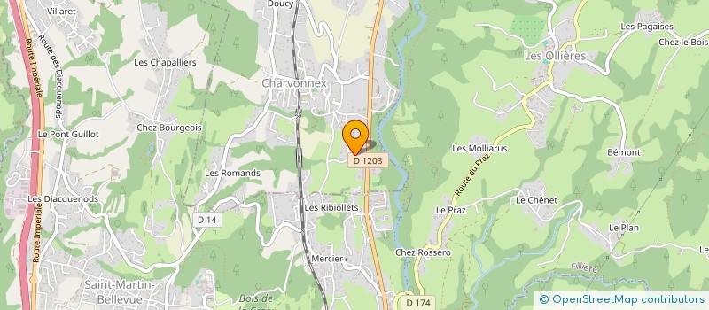localisation de l'entreprise MONSIEUR GILLES BORDONE à EPAGNY METZ-TESSY