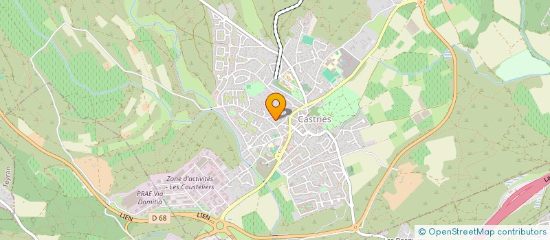 localisation de l'entreprise MONSIEUR GILLES BORNE  CASTRIES