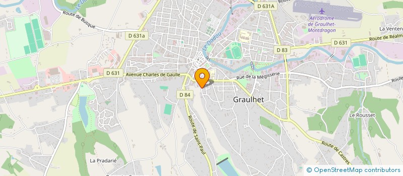 localisation de l'entreprise MONSIEUR GILLES BORTOLI  GRAULHET