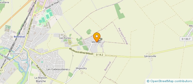 localisation de l'entreprise MONSIEUR GILLES BOUCHEREAU à BONNEVAL