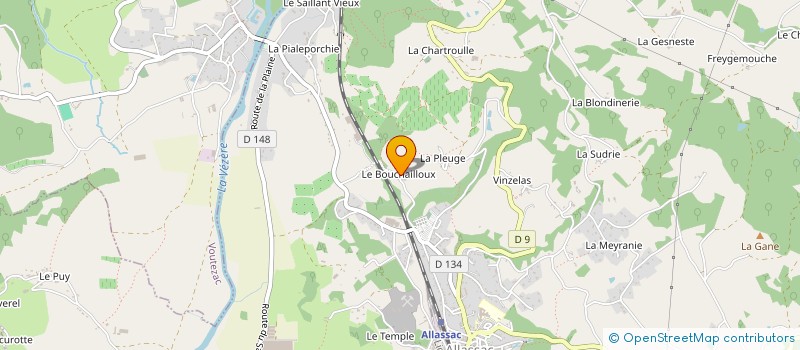 localisation de l'entreprise MONSIEUR GILLES BOUDY  ALLASSAC