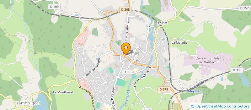 localisation de l'entreprise MONSIEUR GILLES BOULADOUX  MEYMAC