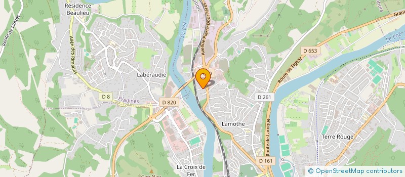 localisation de l'entreprise MONSIEUR GILLES BOURGADE  CAHORS