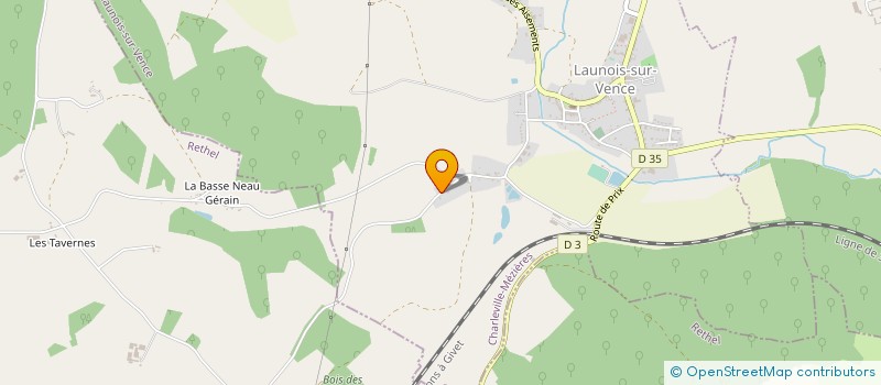 localisation de l'entreprise MONSIEUR GILLES BOURGERIE  LAUNOIS-SUR-VENCE