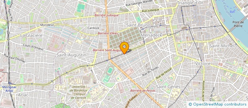 localisation de l'entreprise MONSIEUR GILLES BOURLAND à BORDEAUX