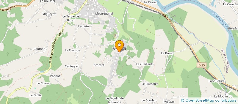 localisation de l'entreprise MONSIEUR GILLES BOURRIER  LE BUISSON-DE-CADOUIN