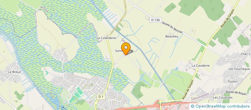 localisation de l'entreprise MONSIEUR GILLES BOURSIER à SAUJON