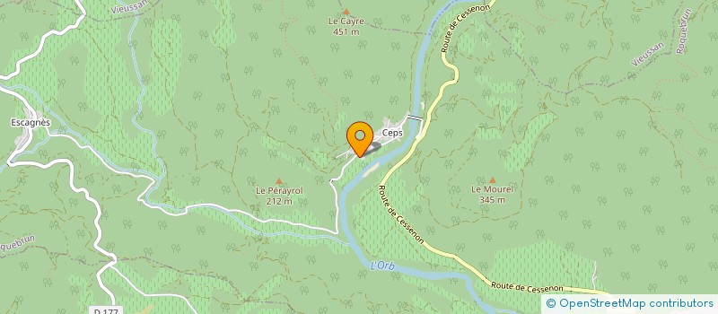 localisation de l'entreprise MONSIEUR GILLES BOUSQUET  ROQUEBRUN