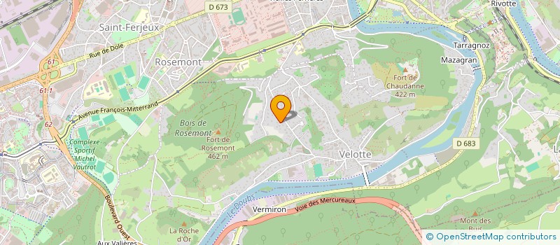 localisation de l'entreprise MONSIEUR GILLES BOUSSON à BESANCON