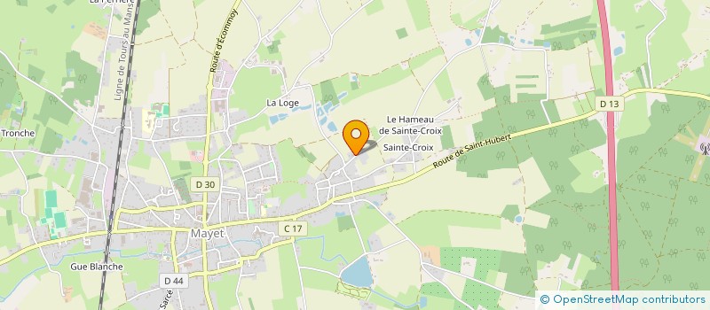 localisation de l'entreprise MONSIEUR GILLES BOUTEILLER à MAYET