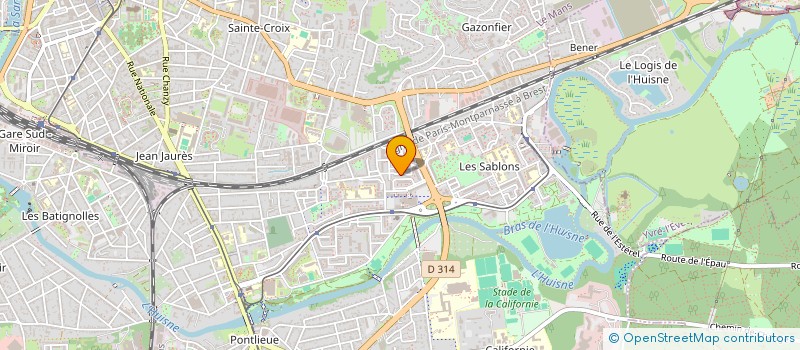 localisation de l'entreprise MONSIEUR GILLES BOUTEILLER  LE MANS